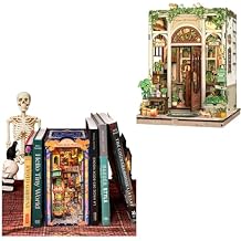 Fsolis Book Nook Kit Bookshelf Decor 2 Set
