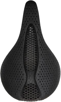 MUSM Bicycle Saddle Bike Saddle Ultralight Carbon Fiber Pattern Road Mountain Bike Fit for Seat Cushion Hollow Comfortable 3D Saddle Fit for Seat