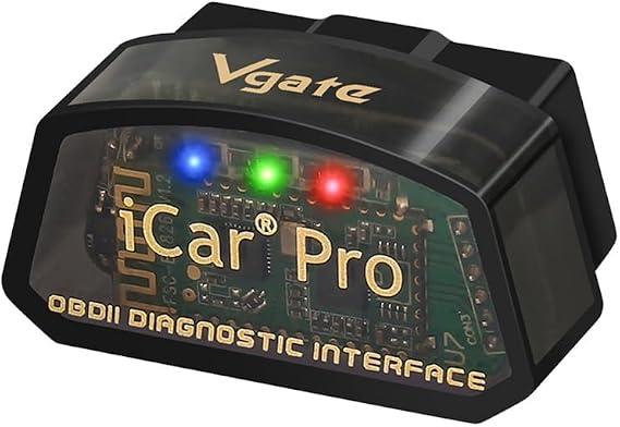 Vgate iCar Pro Wi-Fi ELM327 OBD2 OBDII Car Auto Diagnostic Scanner Tool Control Engine Light With Compatible Adapter for iOS iPhone/iPad/Android
