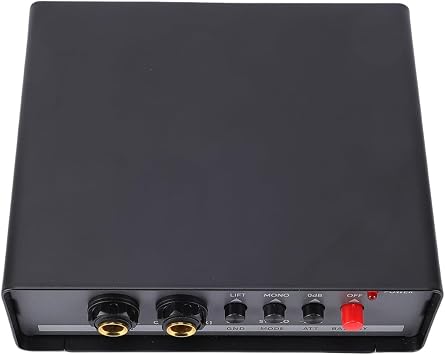Active DI Box, Dual Channel Balanced Sound Interface, Signal Converter with Ground Isolator, Ideal for Live Performances