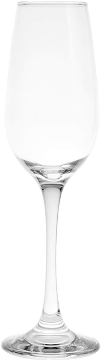 PASABAHCE Amber Pack of 6 Flute, Glass, Transparent, 20 cl
