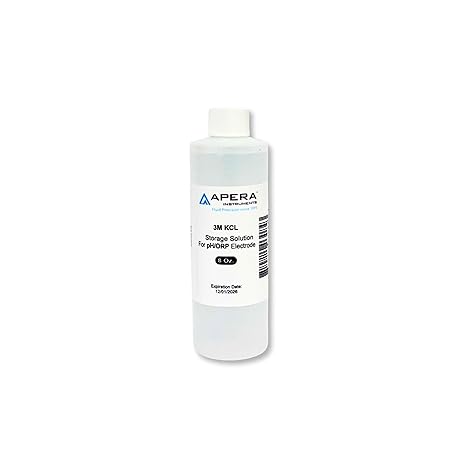 Apera Instruments 3M KCL Storage Soaking Solution (8 oz.) for pH and ORP Electrodes