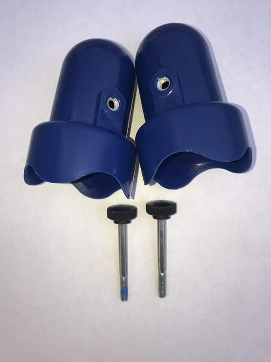 Skywalker Trampolines Large Trampoline Enclosure Pole Caps, 2-Pieces - Blue