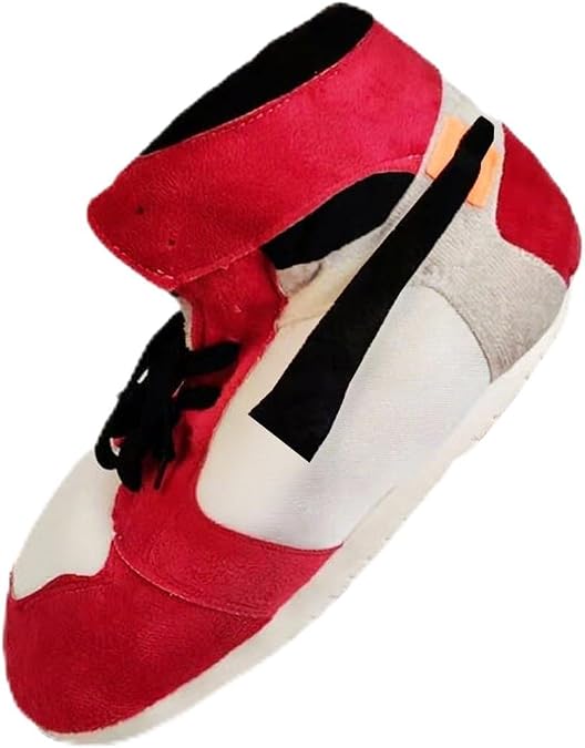 High Top Sneaker Slippers Unisex One-Size Ultra Comfy and Cozy House Fluffy Jordan Like Slippers for Men and Women