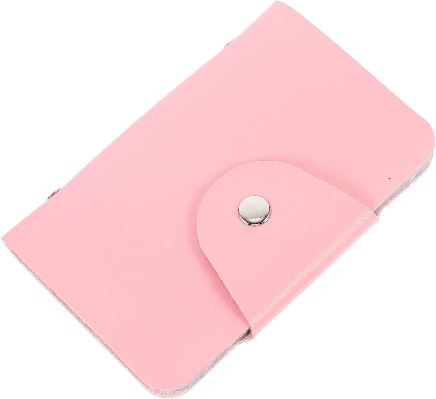 Manicure Plate Storage Pouch Nail Art Plates Storage Bag Pu Material 20 Card Slots Snap Button Design Simple Fashionable Style for Nail Art Lovers Organizing