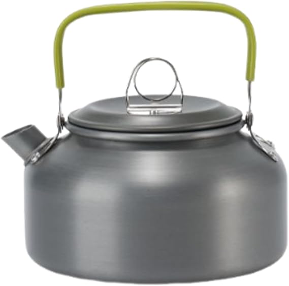 Camping Kettles for Boiling Water Outdoor Tableware Picnic Supplies | 1.8L Aluminum Alloy Camp Kettle Home Kitchen Offices Garden Yard Backyard Patio Farm Campfire Hiking Backpacking