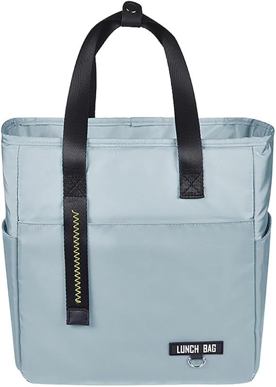 BININBOX Portable Insulated Lunch Bag 7L/11L Waterproof Thermal Cooler Tote Leakproof Meal Prep Bag Office, School, Picnic, Travel (Blue, 11L)