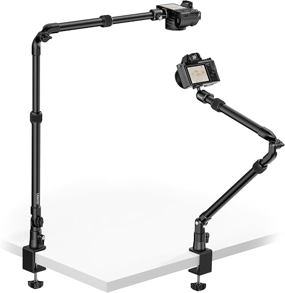 ULANZI ZJ02 Camera Desk Mount Stand Overhead Magic Articulating Arm