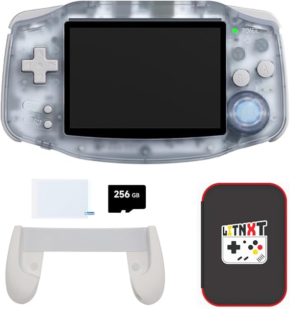 LITNXT RG34XX Retro Gaming Console, 3.4-inch IPS Handheld Game Console Portable Retro Video Game Player with Accessories, Birthday Xmas Gift for Adults