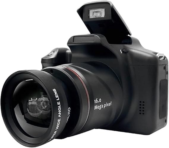 Digital Camera for Photography, 16MP 2.4" LCD Screen 16x Digital Zoom 720P Digital Camera, Small Camera for Students, Boys, Girls, Seniors, Beginners, Kids, Teens Black