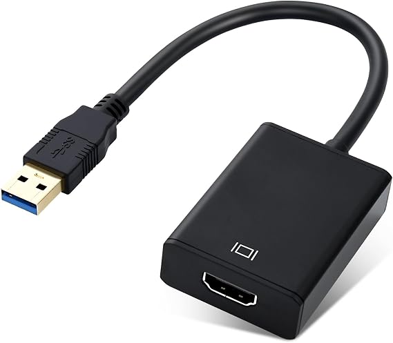 ELUTENG USB to HDMI Adapter USB 3.0/2.0 to HDMI 1080P Video Audio Converter Video Adapter Multiple for Desktop PC TV Compatible with Windows XP 7/8/ 8.1/10