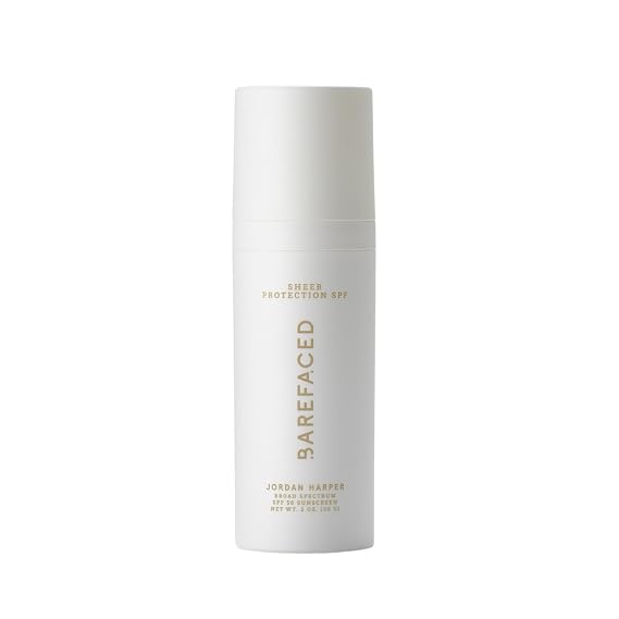 Barefaced Sheer Protection SPF 50+ Broad-Spectrum Face Sunscreen for women with Zinc Oxide, Niacinamide & Hyaluronic Acid Oil-Free UV Protection, Hydration & Anti-Aging with Universal Tint (60ml)