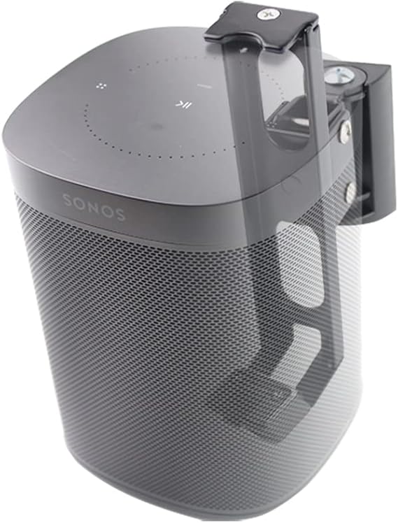 Wall Mount Bracket for SONOS ONE/SONOS ONE SL/SONOS Play 1 Speaker (Swivel and Tilt,Compatible with Both SONOS ONE/ONE SL/SONOS Play 1, Black Single pc)