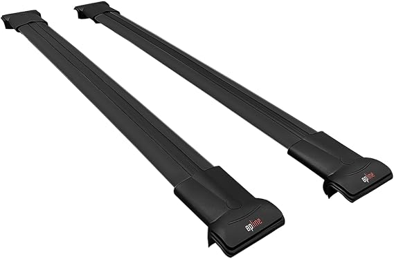 Compatible with Ford Ranger (P703) 2022-2024 FLY Model Car Roof Rack Cross Bar Black Aluminium 2 Bars