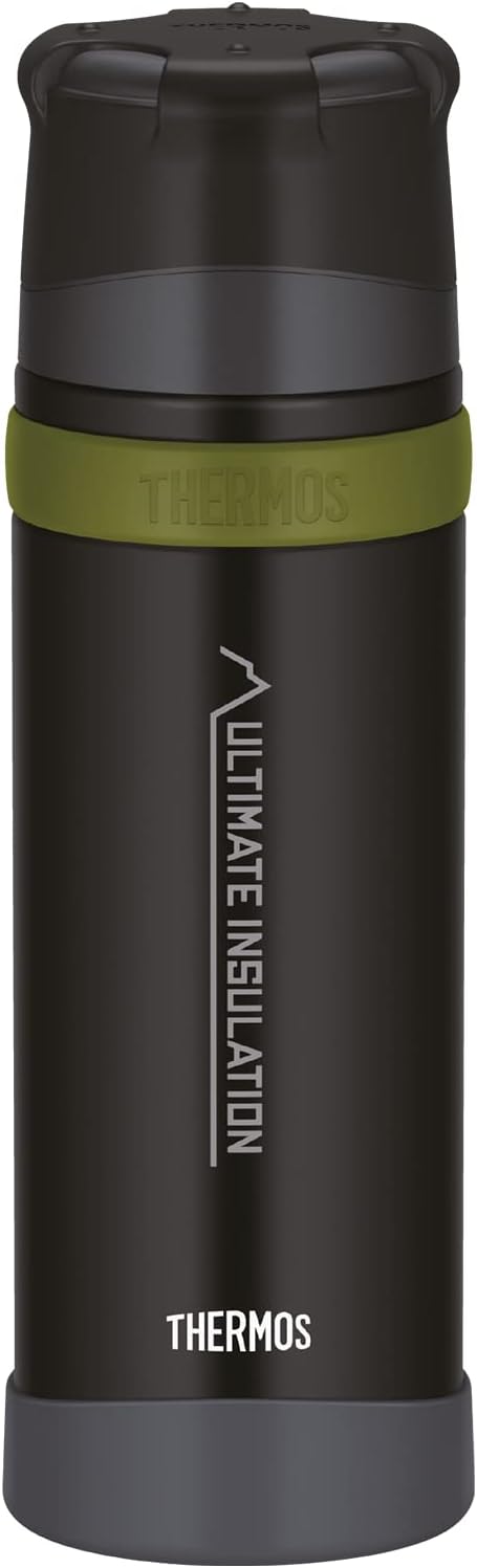 Thermos Flask, Stainless Steel, Charcoal Black mat, 0,7 Liter