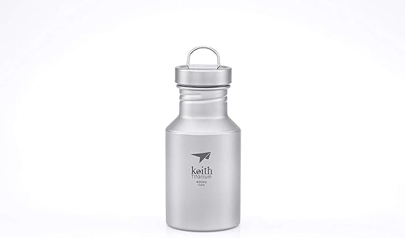 Keith Titanium Ti3030 Plastic-Free Sport Bottle -13.5 fl oz