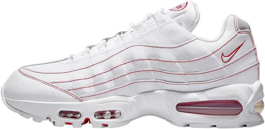 Nike Air Max 95 OG Men's Shoes (IB7936-100, White/University Red/White) Size 8.5