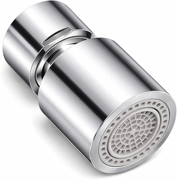 Universal Faucet Tap Aerator, 360° Swivel Tap Aerator, Dual Mode Faucet Extender and Tap Extender for Kitchen Sink, Water Saving Tap Sprayer Attachment for Kitchen Sink and Bathroom Use