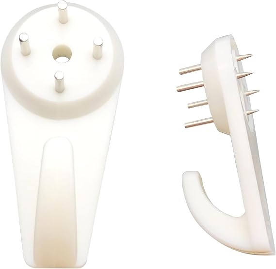 Non-Trace Picture Frame Hooks, 30 PCS Photo Hanging Hooks Hard Wall Hanger Hook White Picture Hanger Hooks for Drywall Concrete Wall Plasterboard Walls