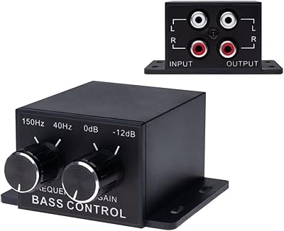 Universal Car Remote Bass Control RCA Subwoof Amplifier