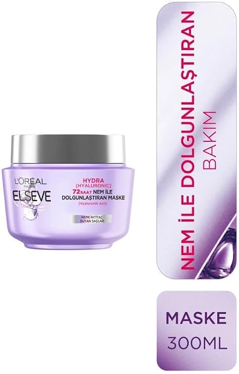 L’Oréal Paris Elseve Hydra [Hyaluronic] 72 Saat Nem ile Dolgunlaştıran Maske 300ml