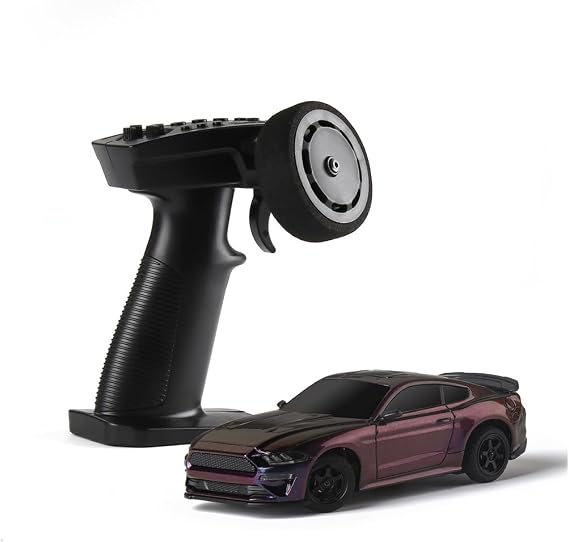 Mini RC Drift Car with FPV Camera and Goggles, 1/43 Scale 4WD Remote Control Car with LED Simulation Lights, Independent Suspension, 25-Min Runtime, Ages 16+
