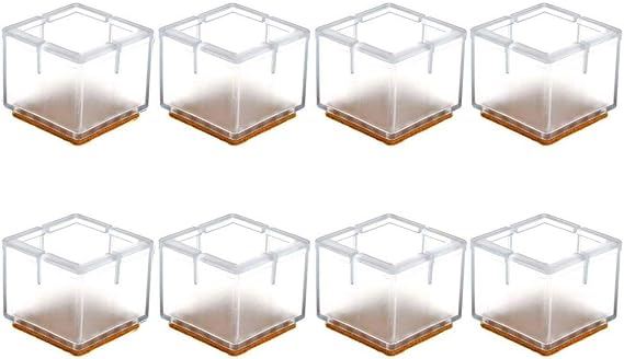 Chair Leg Pads Floor Protectors,8 Pcs Silicone Chair Leg Caps Furniture Table Covers Floor Protectors Prevent Scratches-Size Optional (1#)
