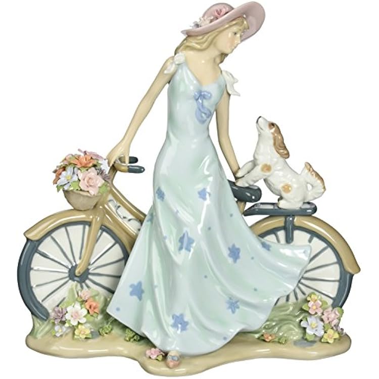 Cosmos 10414 Riding Bike with My Best Friend Ceramic Figurine, 10-58-Inch