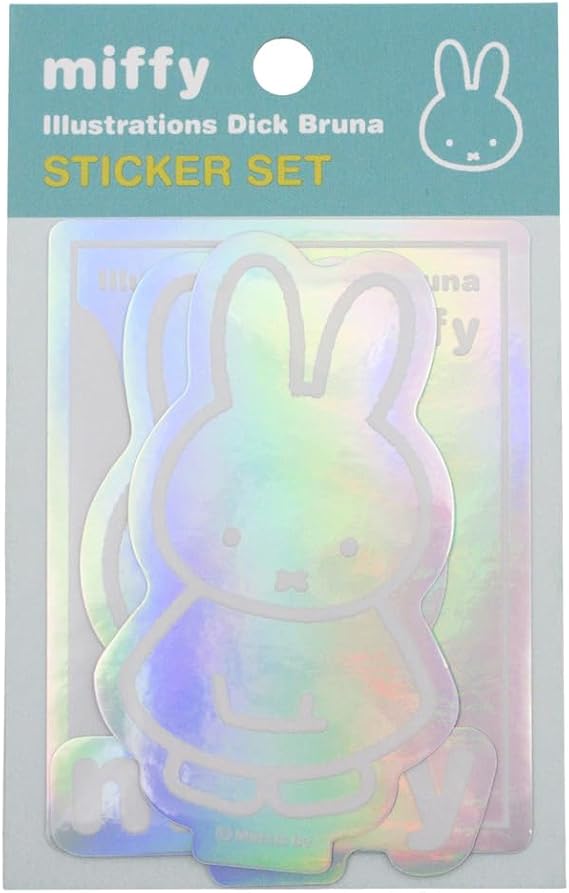 Square Miffy Sticker Set Aurora Green BA2514