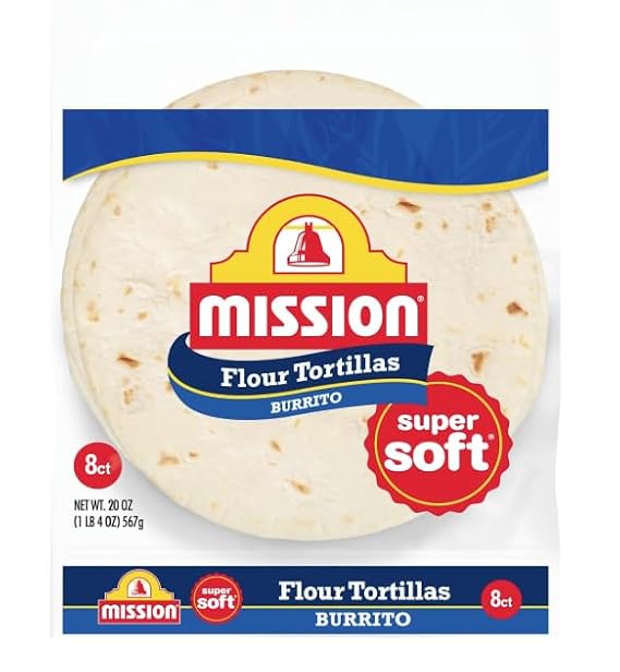 Mission Burrito Flour Tortillas 10" 20oz bag, Super Soft, 8 count