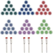 Radial Bristle Disc, GOXAWEE 66Pcs (1") Detail Abrasive Brush Kit (1/8" Shank Mandrel) for Rotary Tool - Mixed Grit 80# 120# 220# 400# 600# 1000#
