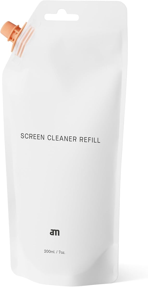 am Mist Screen Cleaner Refill 200ml (7 oz) Alcohol-Free Cleaning Liquid | Refill for am Mist Screen Cleaner. Alcohol-free formula for phones, laptops, TVs, tablets and car displays.