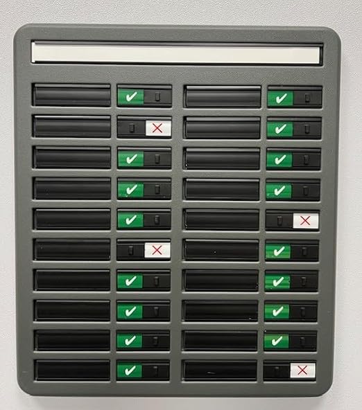 Nobo 355 38093 In/Out board with 20 name capacity, EACH