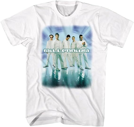 American Classics Backstreet Boys Millennium Album Cover T Shirt White