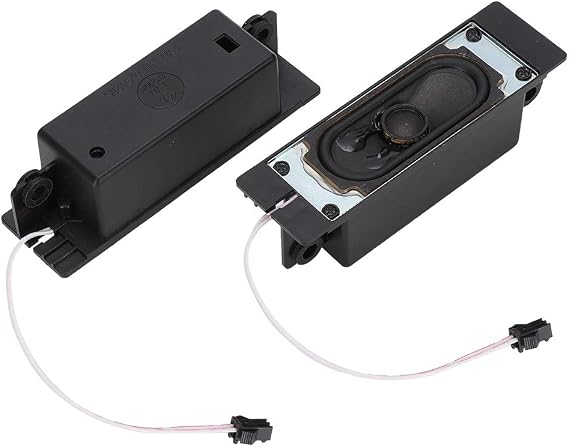 Cuifati 2Pcs 8 Ohm 10W TV Box Speaker with Clear Red and White Wires, and Wide Range Sound, ABS Shell for LCD TV Advertising Player Replacement