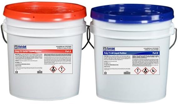 Polytek 75-60 Liquid Polyurethane Rubber (16lb Kit)