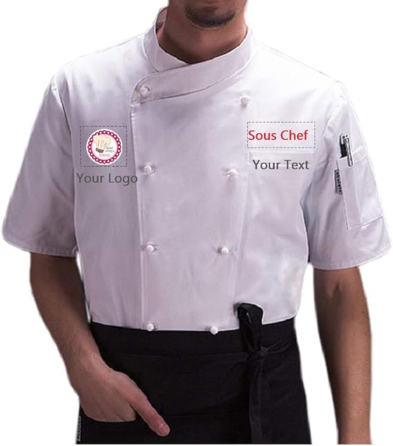 Personalized Customized Chef Jacket Hotel Kitchen Restaurant Chef Coat