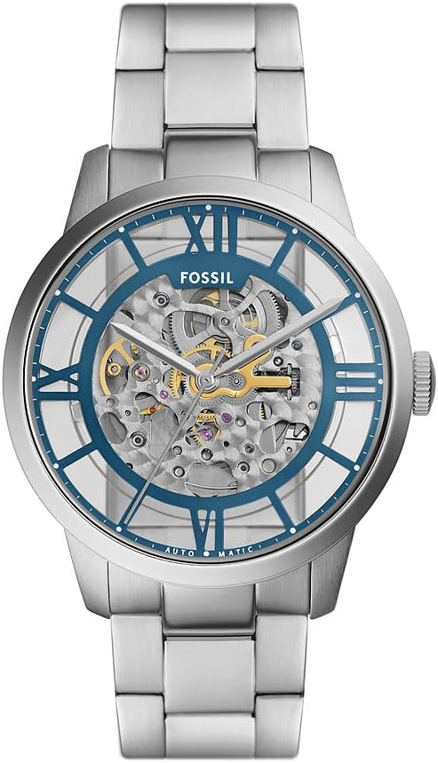 Fossil Townsman Watch for Men, Automatic Three Hand Movement with Stainless Steel or Leather Strap