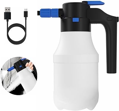 1.5L Electric Car Foam Sprayer, Battery Powered Foam Sprayer for Car Wash with USB Rechargeable 4500mAh,Cordless Pump Foam Sprayer for Watering Garden Plants