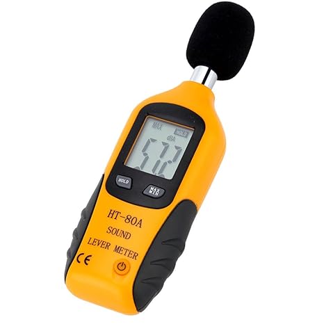 Mengshen Decibel Meter, Digital Sound Level Meter Handheld Audio Noise SPL Meter Tester with LCD Display Measuring 30-130dB (9V Battery Included)