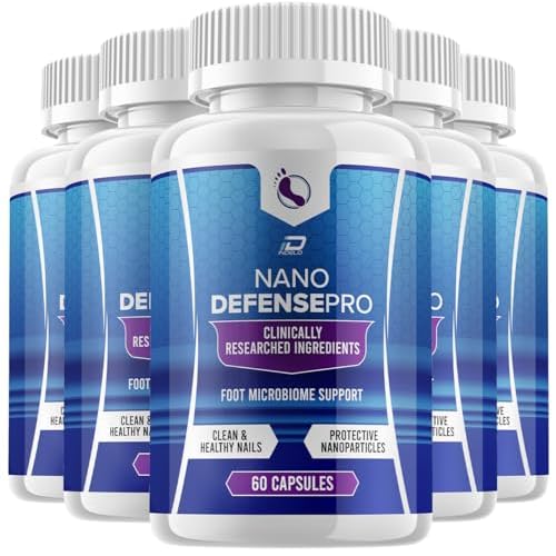 Nano Defense Pro Probiotic Supplement - NanoDefense Pro Advanced Formula for Healthy Nail Support Capsules Maximum Strength Men Women 5 Pack - 300 Capsules