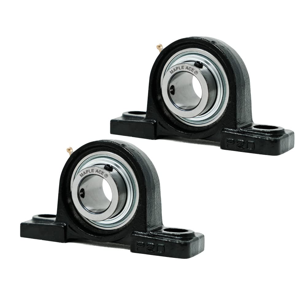 MAPLE ACE UCP210-32 R3 Triple-Lip Seal Pillow Block Bearing 2 Bore 2-Bolt Solid 2Pcs