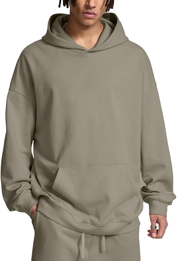 Mens Oversized Hoodies Unisex Cotton Baggy Hoodie Streetwear Hooded Sweatshirt for Teens