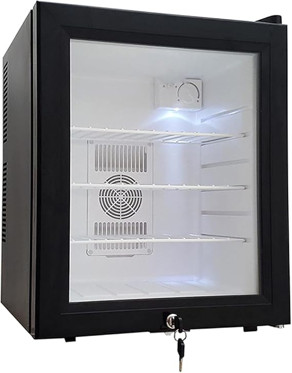 Beverage Refrigerator and Cooler, 60 Can Mini Fridge with Glass Door, Small Refrigerator with Adjustable Shelves Black Stainless Steel Display Refrigerators