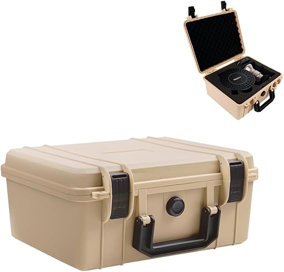 watchget Coffee Maker Travel Hard Case Designed for 9Barista Espresso Machine Hard Travel Case Storage Box Waterproof and Shockproof with Foam for Traveling, Camping Outdoor, Khaki