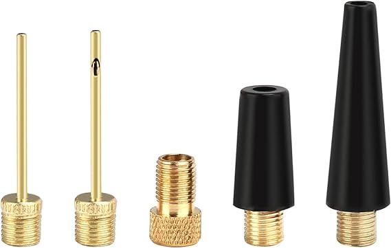 Ball Needles for Air Pump, Needle Inflator Kit Needle Nozzle Adapter, Ball Pump Needle Set for Football, Basketball, Volleyball, Swim Ring, Balloon, Bike,air Compressor Ball Pump Adapter 5pcs