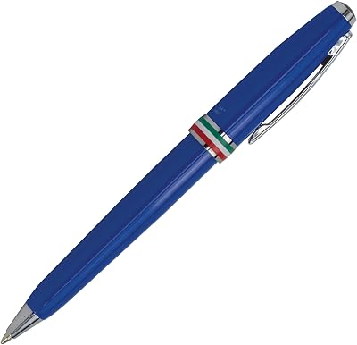 Monteverde USA Aldo Domani Italia Exotic Blue Ballpoint Pen - Striking Blue Finish - Smooth Twist Action - Ideal for Elegant Writing