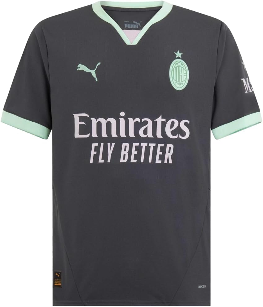 A.C. Milan Fußball Trikot Üçüncü yarış forması, sezon 202425, DryCell teknolojisi, normal kalıp Üniseks Yetişkin