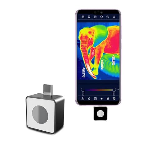 Thermal Camera NF-583 160 * 120 IR Compact Thermal Camera for Android Cellphones 25hz, HD Resolution,15C to 600C, 6 Color Palette Effects