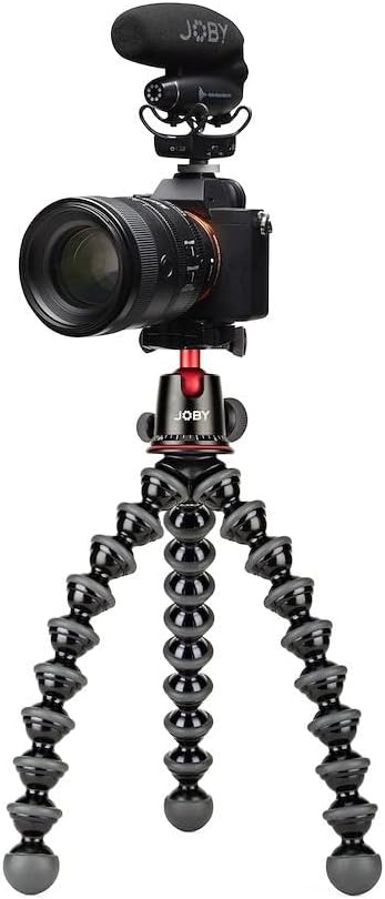JOBY PRO Vlogger Kit, GorillaPod Camera Vlogging Kit (GorillaPod 5K Flexible Tripod, On-Camera Wavo PRO Microphone, TRR Cables), Vlog Camera Kit, Youtuber Kit, Pro Camera Content Creator Kit